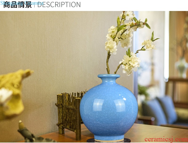 Vase furnishing articles sitting room white biscuit firing ceramics jingdezhen contemporary and contracted fashion home decoration soft adornment