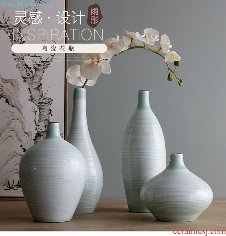 The rain tong home | ceramic creative modern adornment installs soft outfit furniture green glaze magpie bird furnishing articles