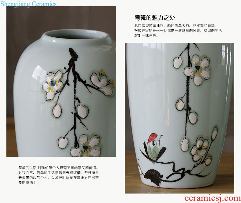 The wind restoring ancient ways beauty picturesque ceramic vases, ceramic furnishing articles Household act the role ofing is tasted furnishing articles ceramic vases, soft adornment