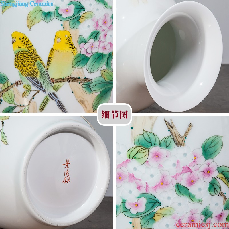 Jingdezhen ceramics of large vases, flower arranging the sitting room porch place large villa home decoration arts and crafts