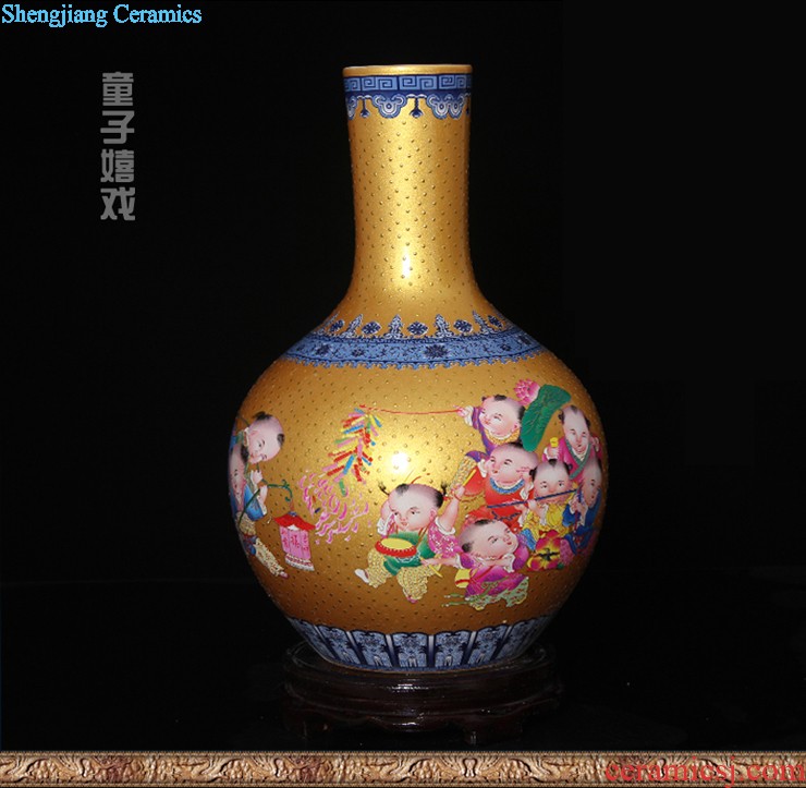 Aj45 jingdezhen ceramics of large vase furnishing articles rich lad admiralty bottles of the sitting room of Chinese style household furnishing articles