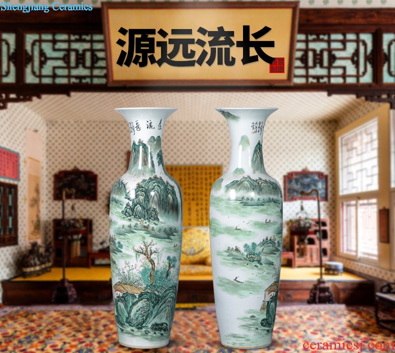 A213 jingdezhen ceramics of large vases, antique Chinese style household sitting room porch place large ornament