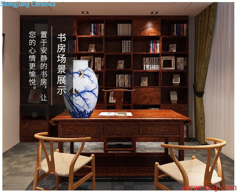 Archaize of jingdezhen ceramics powder enamel vase imitation qianlong year Chinese style classical Angle of the sitting room a few adornment furnishing articles