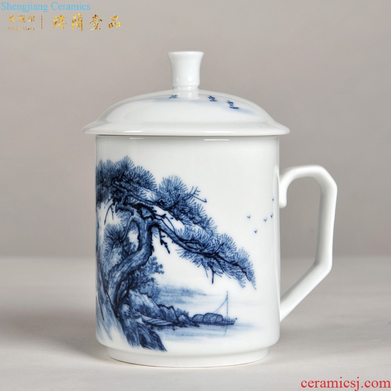 Jingdezhen ceramics hand-painted powder enamel vase new Chinese style living room decoration flower arrangement home furnishing articles