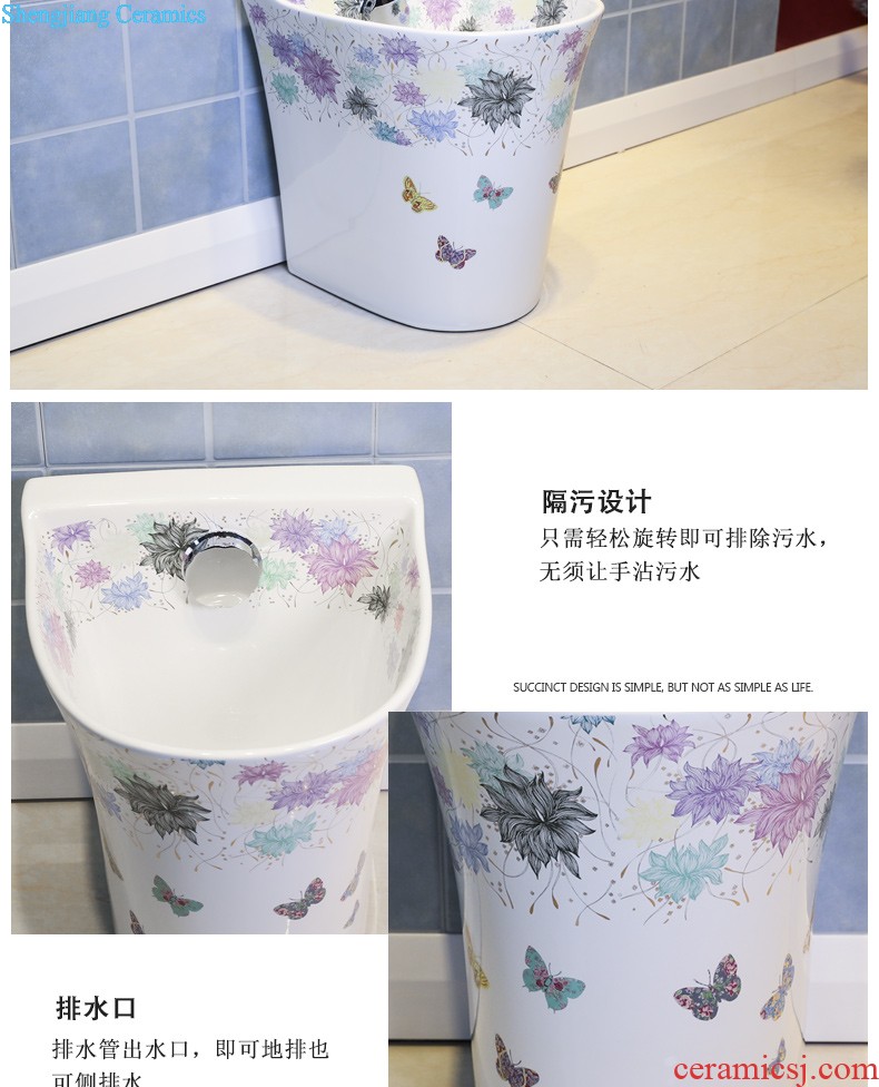 Koh larn, qi stage basin sink lavatory ceramic european-style bathroom art basin of the basin that wash a face