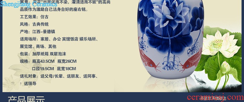 Jingdezhen ceramic 224 little gold fish tank water lily of blue and white porcelain basin bowl lotus tortoise cylinder Aquatic animals writing brush washer fish bowl