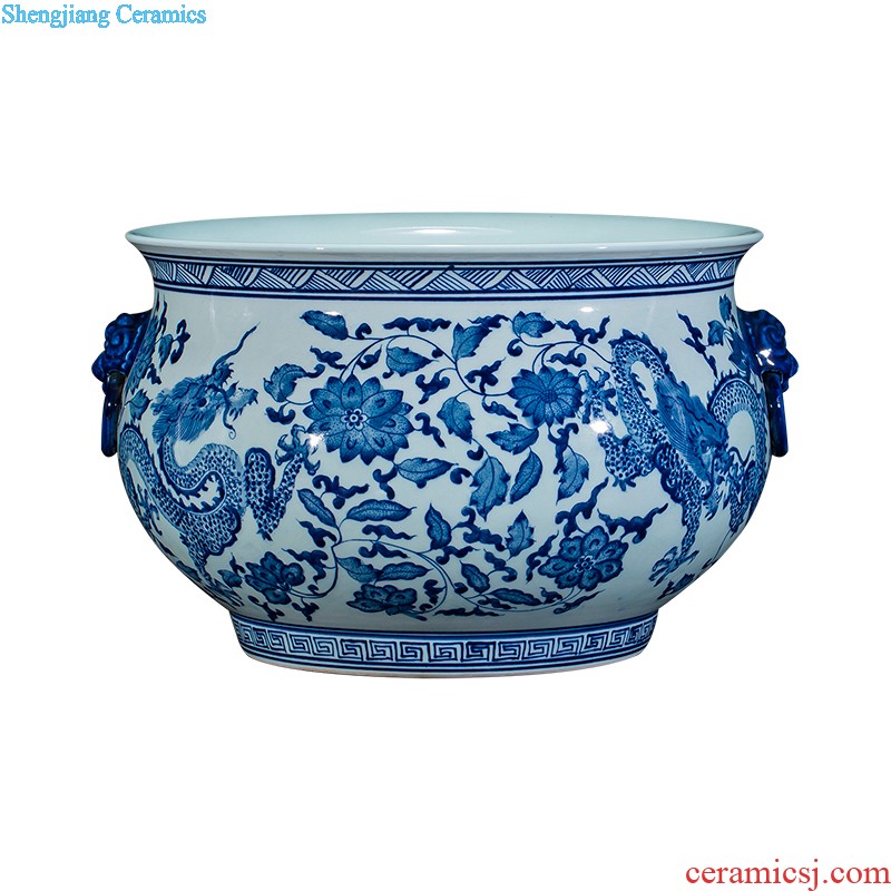 Jingdezhen ceramics vases, flower arranging is modern Chinese creative fashion home decoration sitting room place red