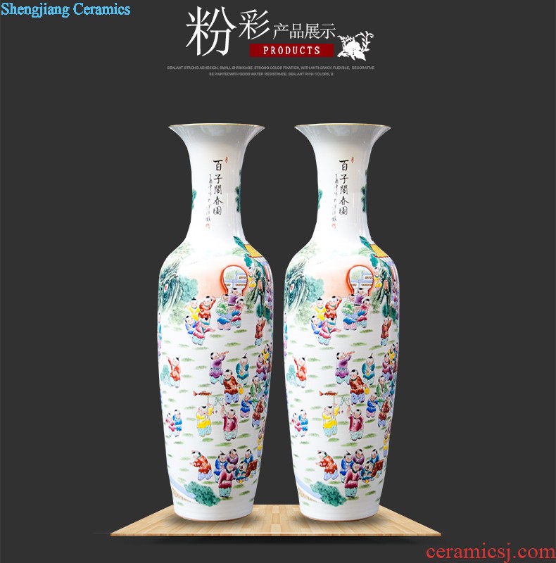 Jingdezhen ceramics hand-painted scenery of blue and white porcelain vase archaize sitting room ark adornment of Chinese style household furnishing articles