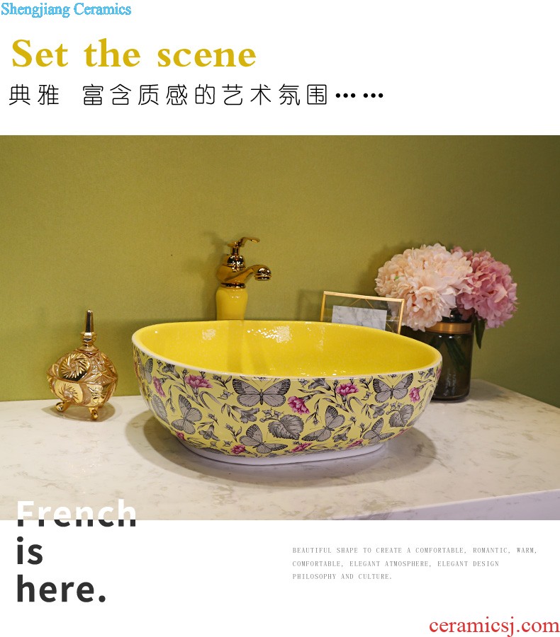 The stage basin ceramic lavabo lavatory basin elliptic toilet basin art basin of wash gargle household