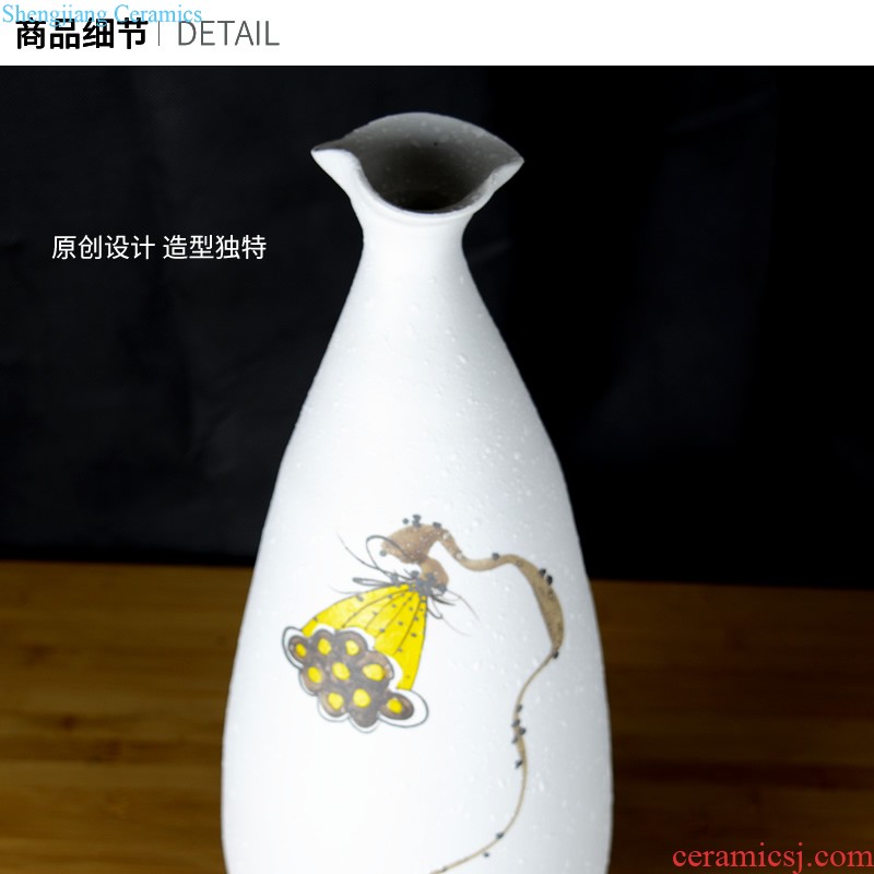 Jingdezhen ceramic vases, white European vase three-piece furnishing articles contracted sitting room between example home decoration