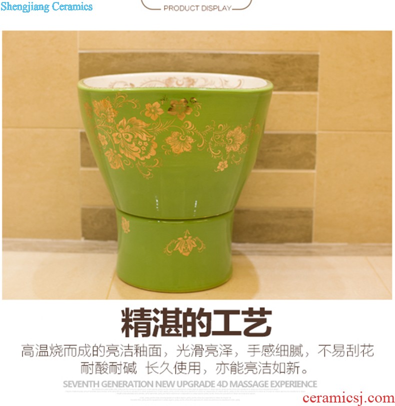 Koh larn, qi stage basin of the basin that wash a face the sink basin sinks special-shaped ceramic sanitary ware art fashion living flower