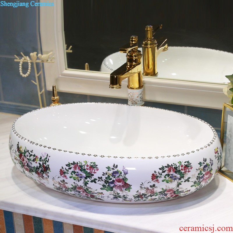 Gold cellnique Jingdezhen ceramic sanitary ware art stage basin sink basin splendid tiancheng 626