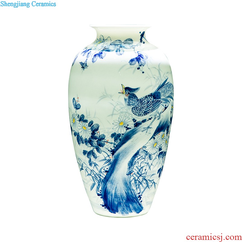 Jingdezhen ceramics hand-painted the ancient philosophers figure sitting room of large vase decoration as furnishing articles Z058 wedding gift