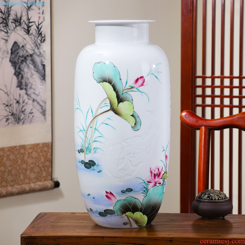 Jingdezhen ceramics vase furnishing articles the sitting room is blue and white porcelain vases, flower arranging flowers mesa of new Chinese style household decoration