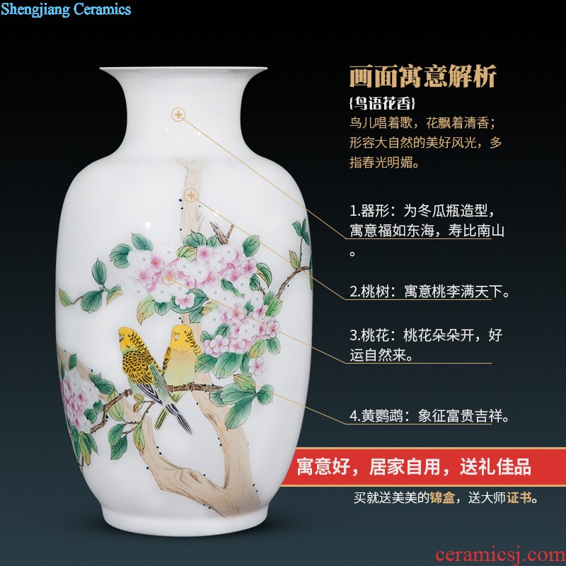 Jingdezhen ceramics of large vases, flower arranging the sitting room porch place large villa home decoration arts and crafts