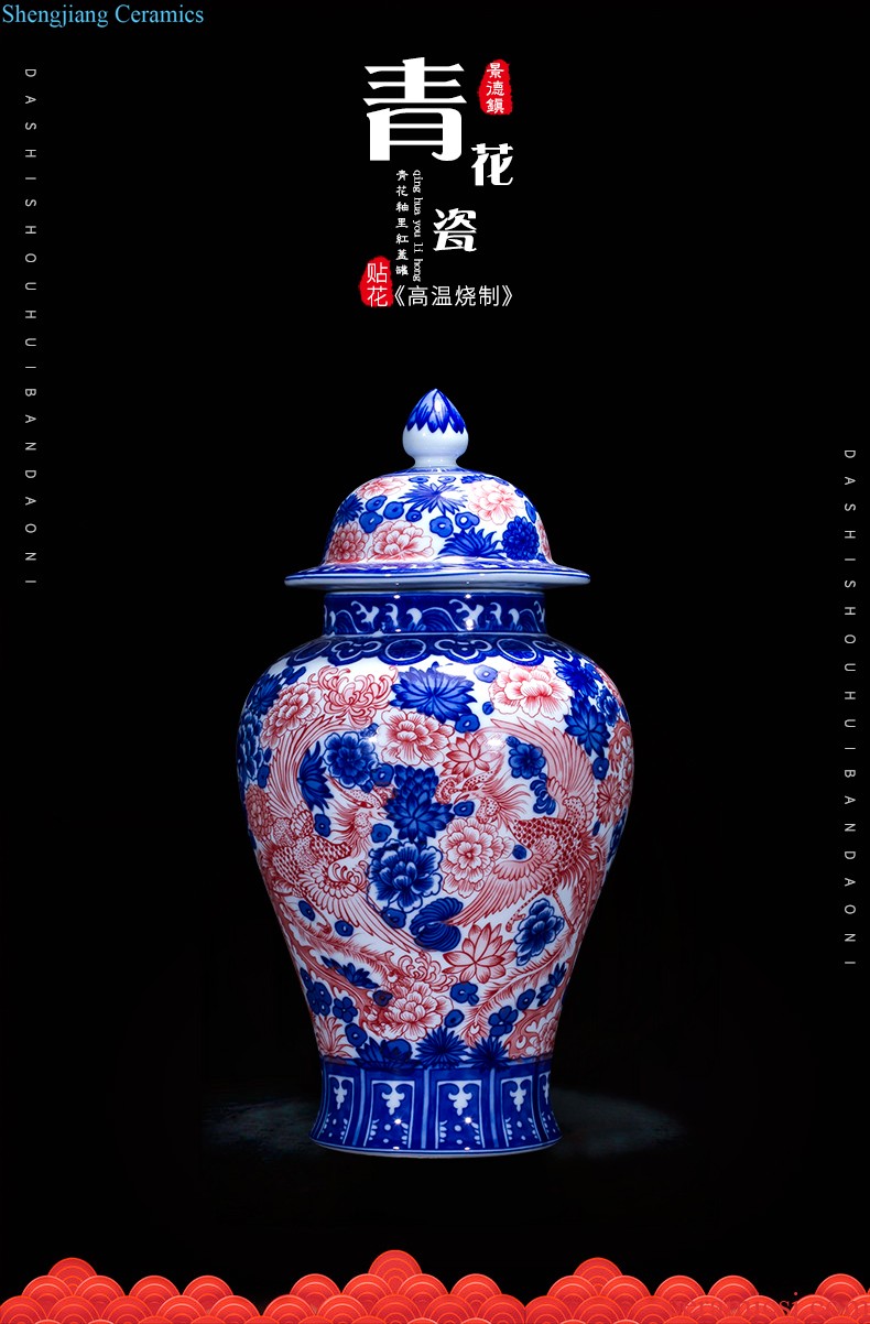 Send the base d324 jingdezhen ceramics vase household act the role ofing is tasted furnishing articles flower arranging, living room decoration