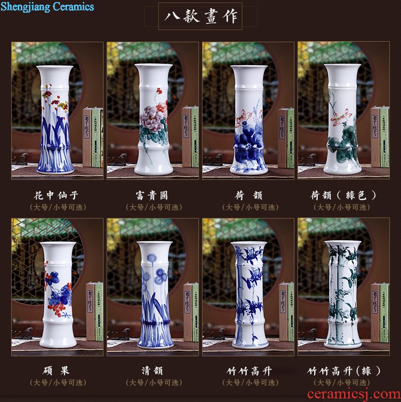 Jingdezhen ceramics vase general antique blue and white porcelain jar storage tank craft supplies modern household furnishing articles