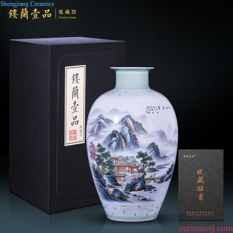 Jingdezhen ceramics of large vases, new Chinese style villa decoration to the hotel opening party furnishing articles customized gifts