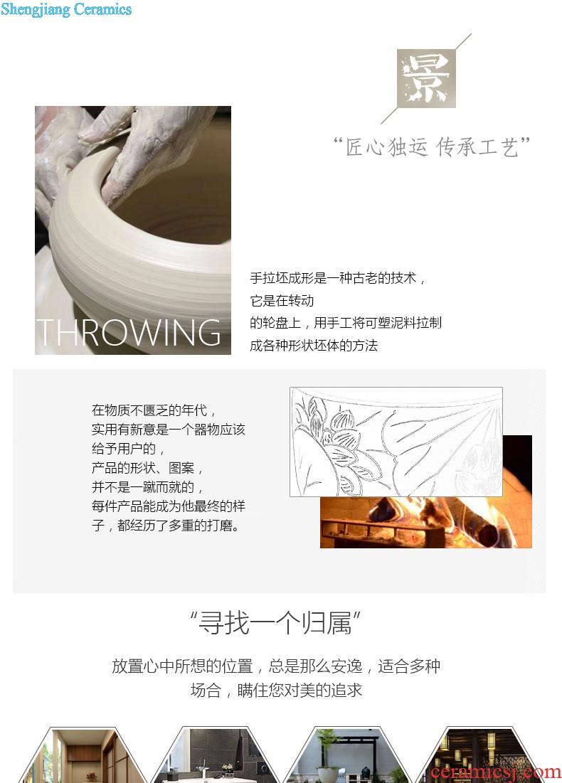 Koh larn, neat new product sell lots of jingdezhen ceramic art mop mop pool basin T004 mop pool