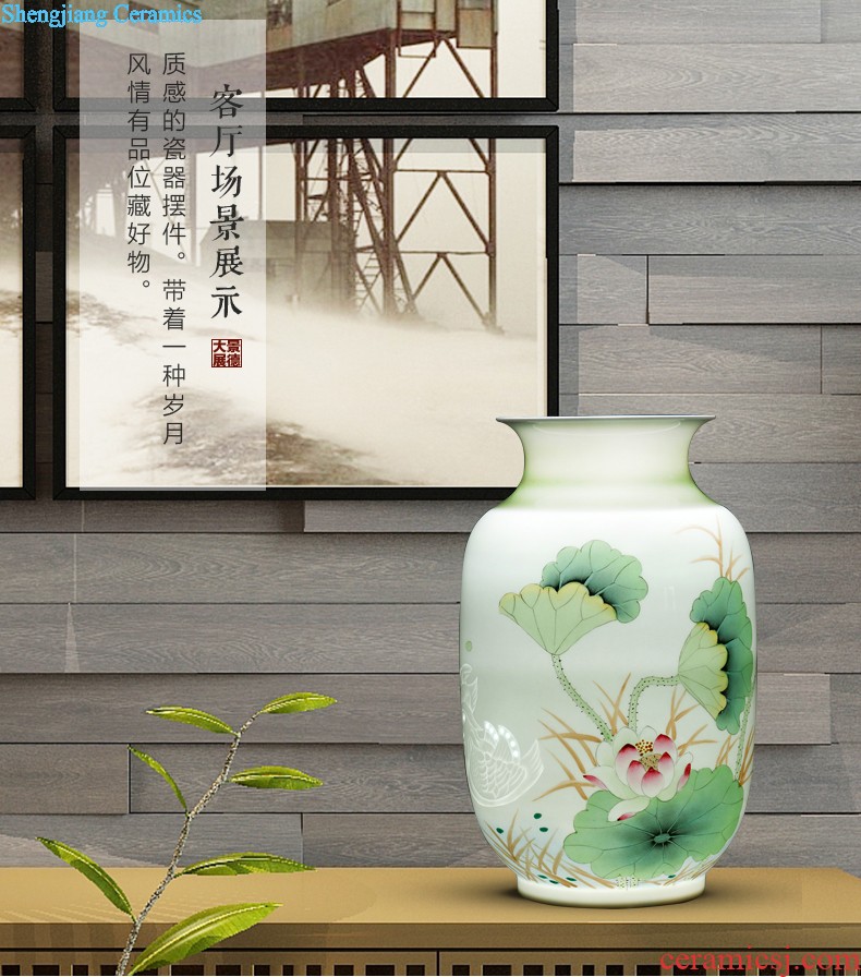 Master of Chinese style restoring ancient ways hand-painted vases, flower arranging furnishing articles of jingdezhen ceramics room sitting room wine home decoration