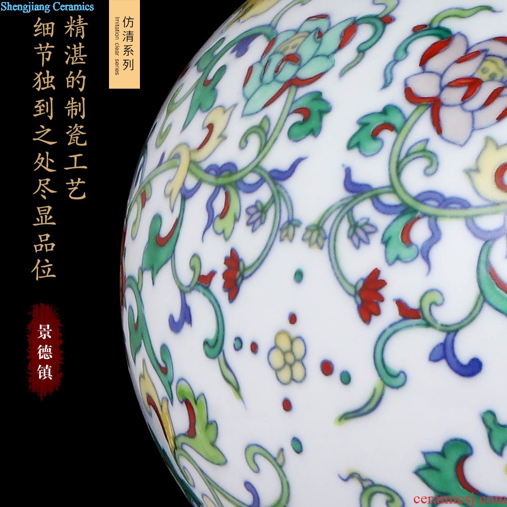 Jingdezhen ceramics bone porcelain paint amitabha Buddha sit decorative hanging dish plate The sitting room buddhist arts and crafts