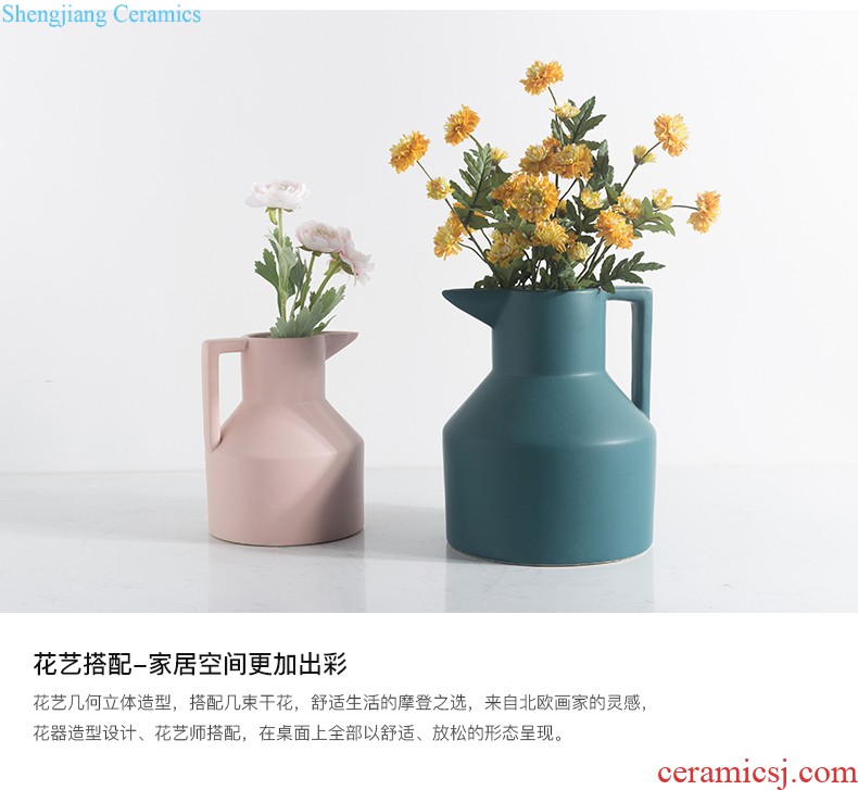 Nordic ins wind cactus furnishing articles sitting room furniture creative personality office ceramic plant desktop ornaments