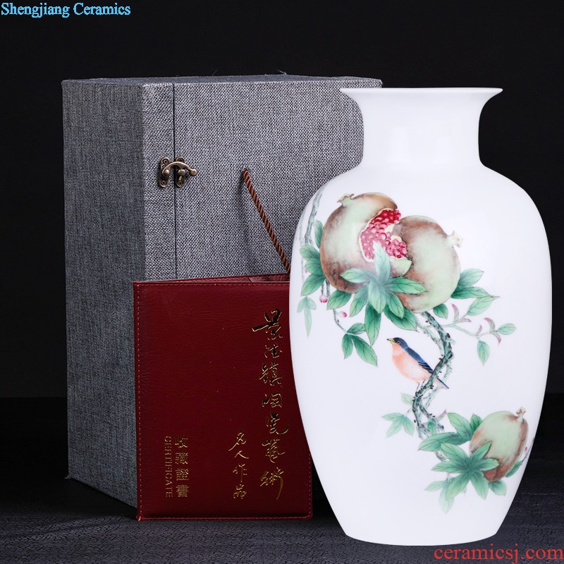 Jingdezhen ceramics lrene khe sanh autumn mood large vases, flower arrangement, the sitting room of Chinese style household decorative furnishing articles