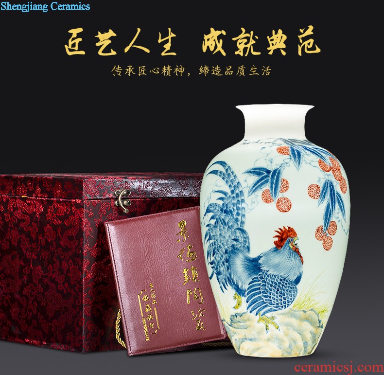 Hc - 093 jingdezhen ceramics vases, flower arranging bamboo seven sages in classical Chinese ancient frame sitting room adornment is placed