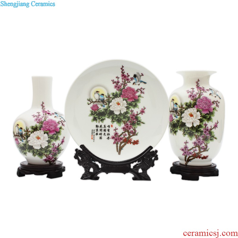 Jingdezhen ceramic vase furnishing articles sitting room flower arranging antique porcelain kiln little Chinese style household decorations arts and crafts