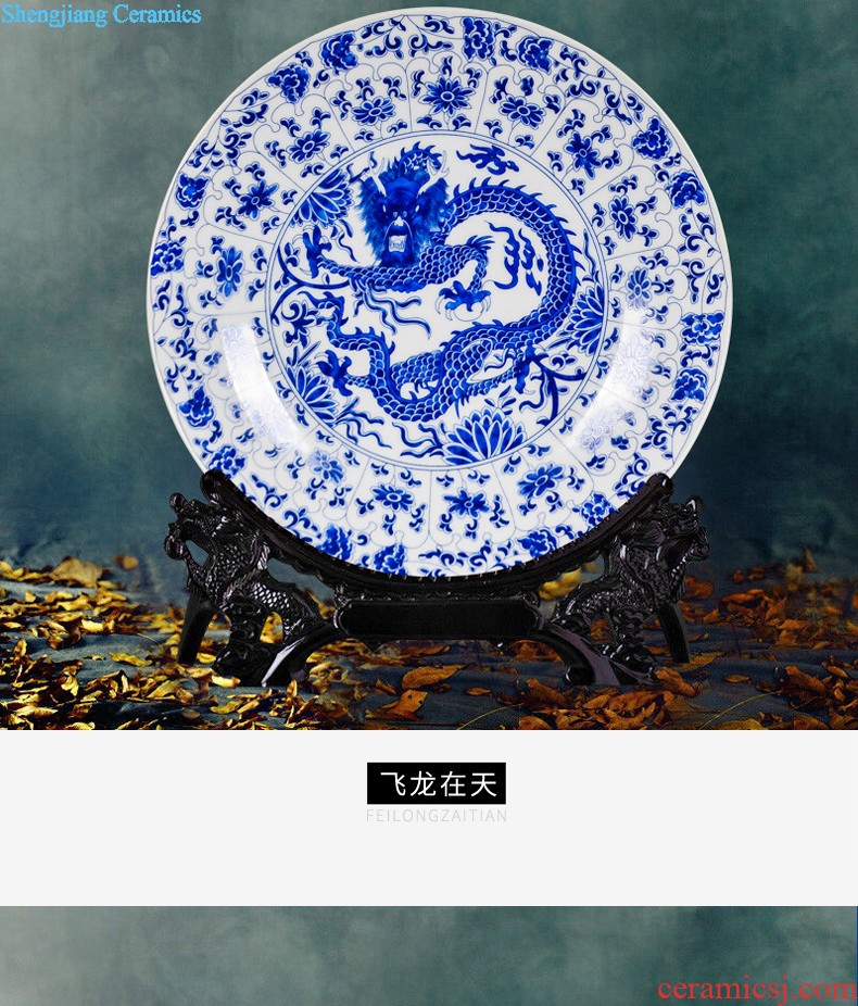 Jingdezhen ceramic powder enamel hand-painted landing big vase full sitting room adornment is placed and calligraphy calligraphy and painting cylinder cylinder