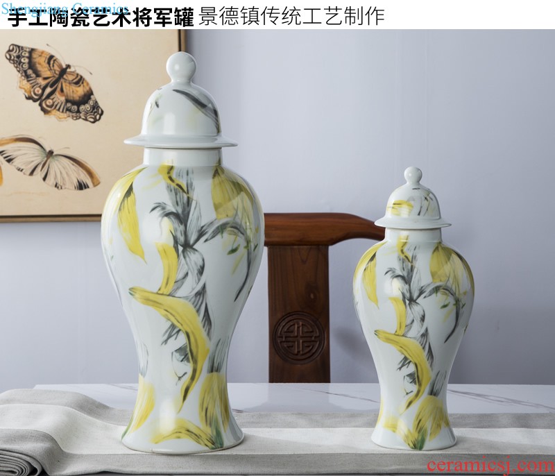 North European contemporary and contracted ceramic vase origami dried flowers flower arrangement sitting room small and pure and fresh home furnishing articles