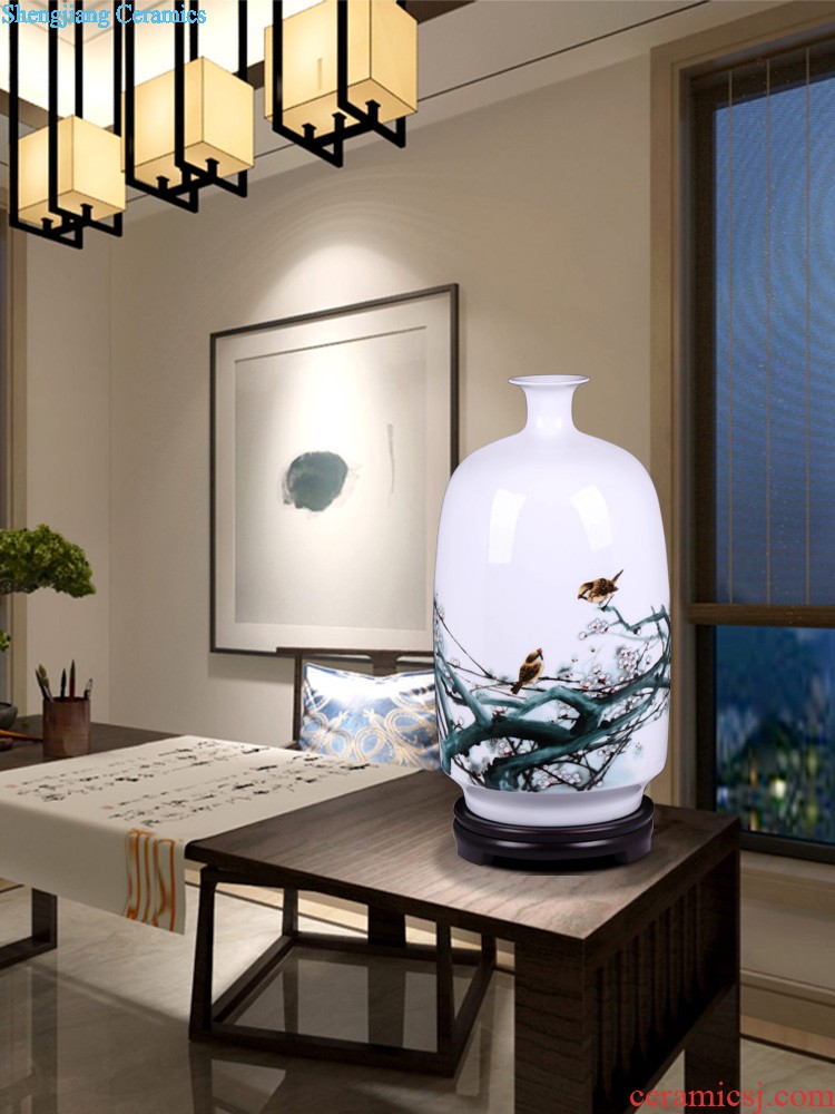 Spring of jingdezhen ceramics vase hand-painted high-ranked imperial concubine drunk Chinese style household adornment the sitting room TV ark furnishing articles