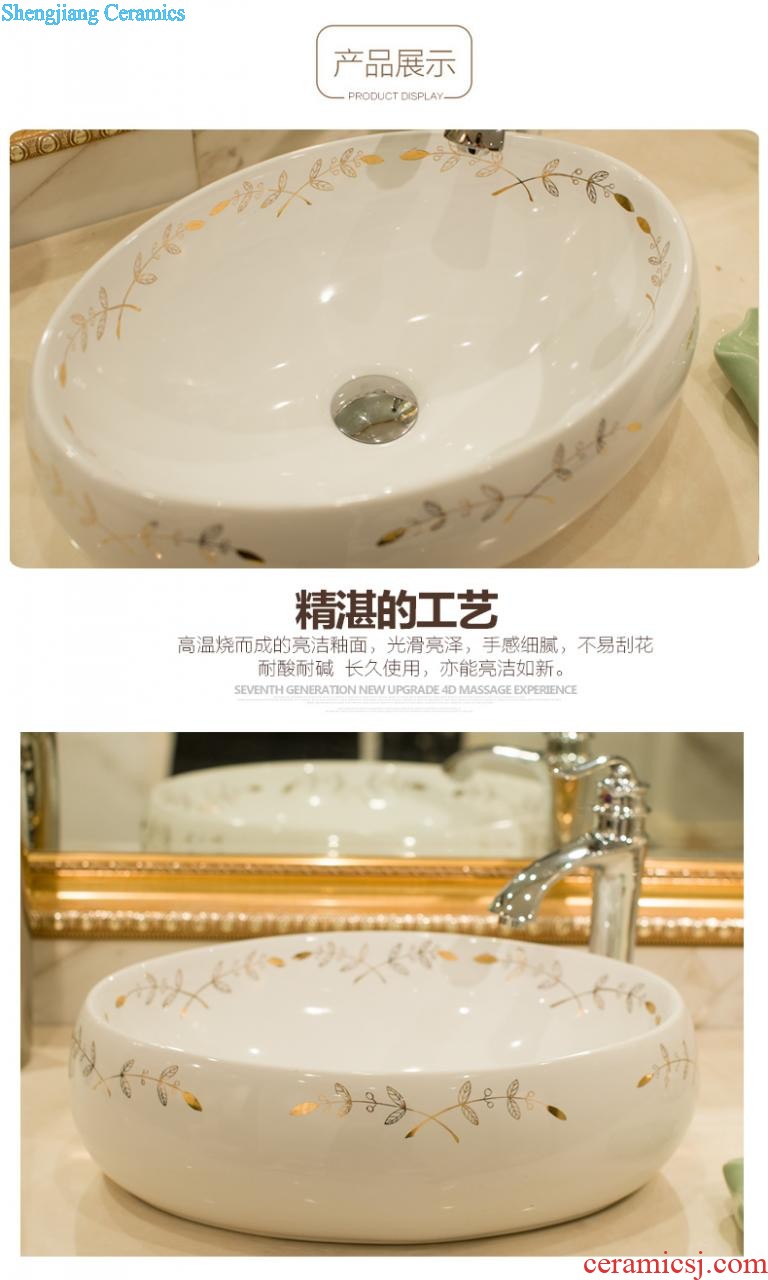 The package mail on bonsai, ceramic lavabo that defend bath lavatory basin art basin square delicate and charming rose