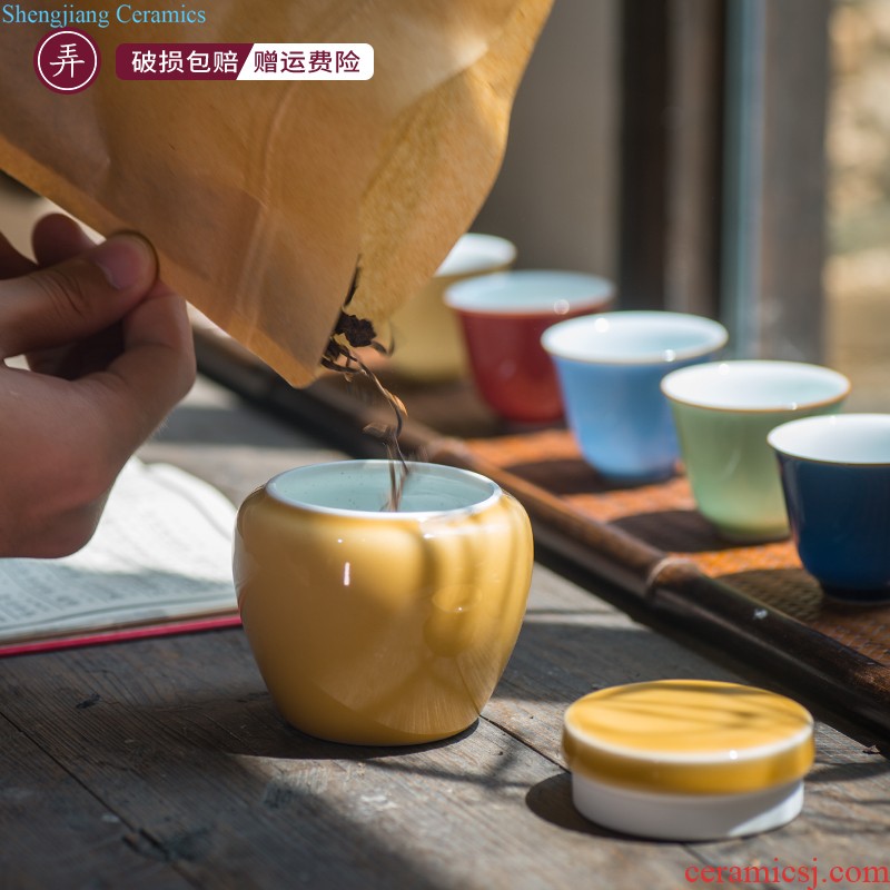 Ceramic crack cup travel a pot of two cups of tea set jingdezhen porcelain outdoor portable charter take tea