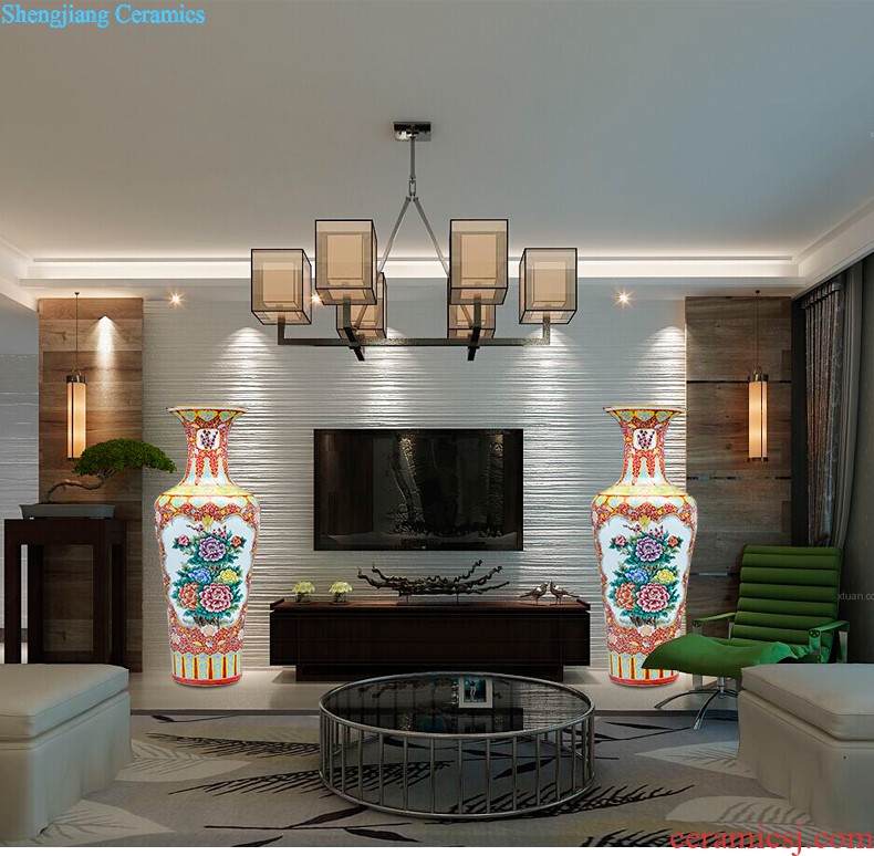 Sf25 jingdezhen ceramics of large vases, flower arrangement of modern Chinese style household sitting room adornment handicraft furnishing articles