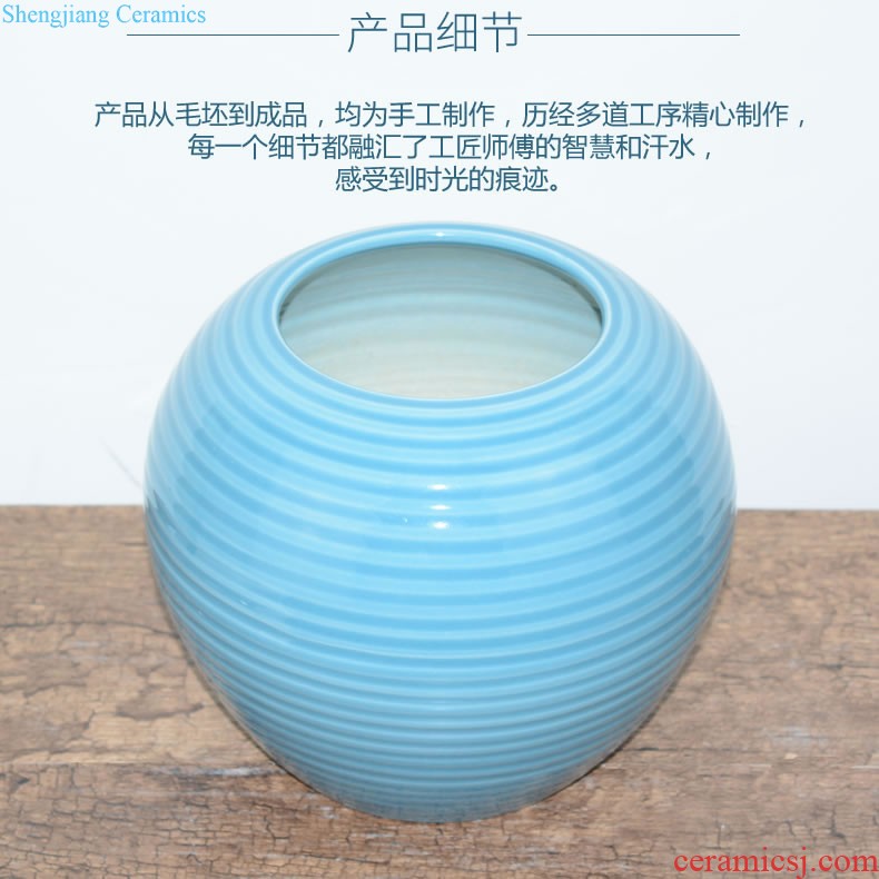 Jingdezhen ceramics red vase furnishing articles contemporary and contracted large living room TV ark home decoration restoring ancient ways