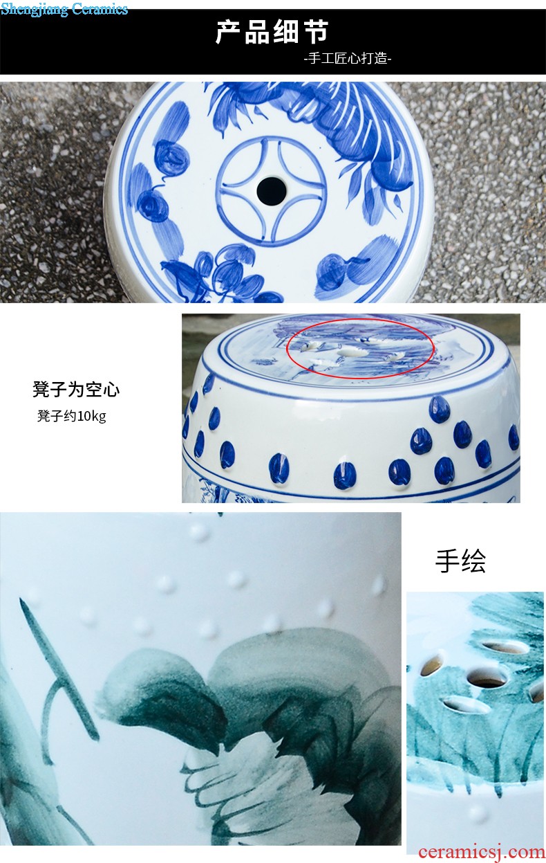 Jingdezhen ceramic masters hand draw much luck powder enamel vase Chinese classical home sitting room adornment is placed