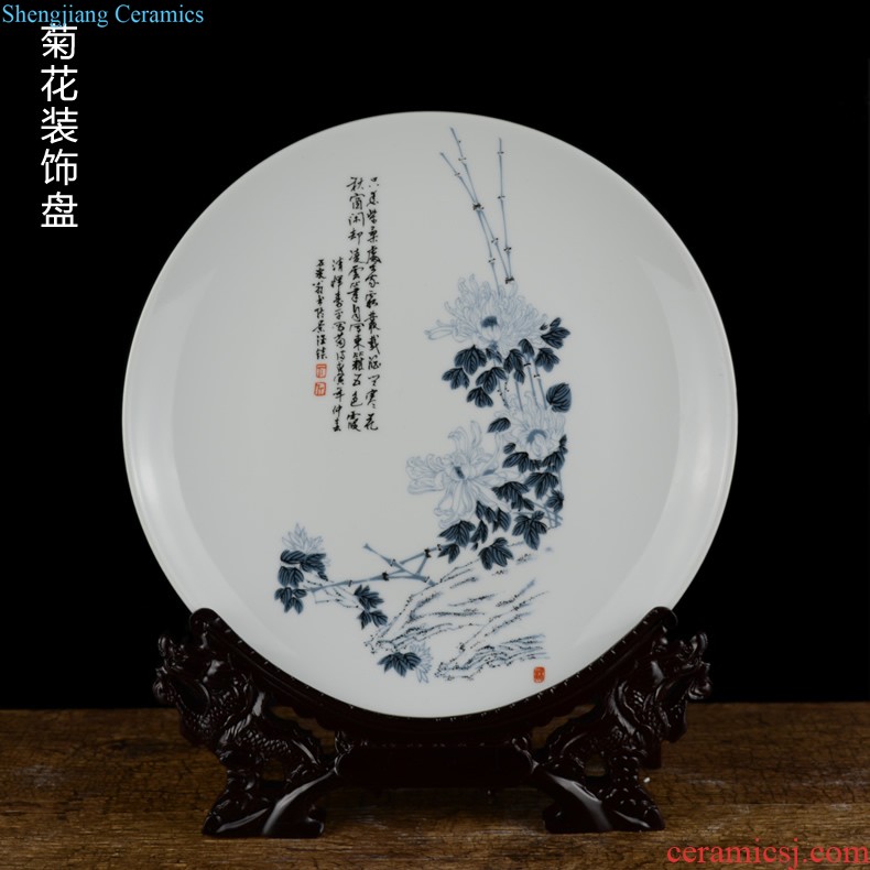 Jingdezhen ceramic decoration plate sitting room porch porcelain furnishing articles reunion graduation souvenir gifts custom