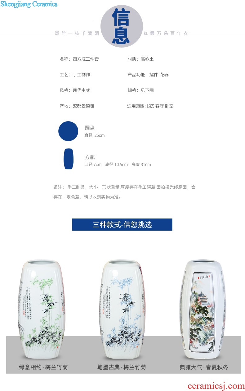 Jingdezhen chinaware bottle gourd of blue and white porcelain vase Z051 furnishing articles rich ancient frame of Chinese style sitting room adornment arts and crafts