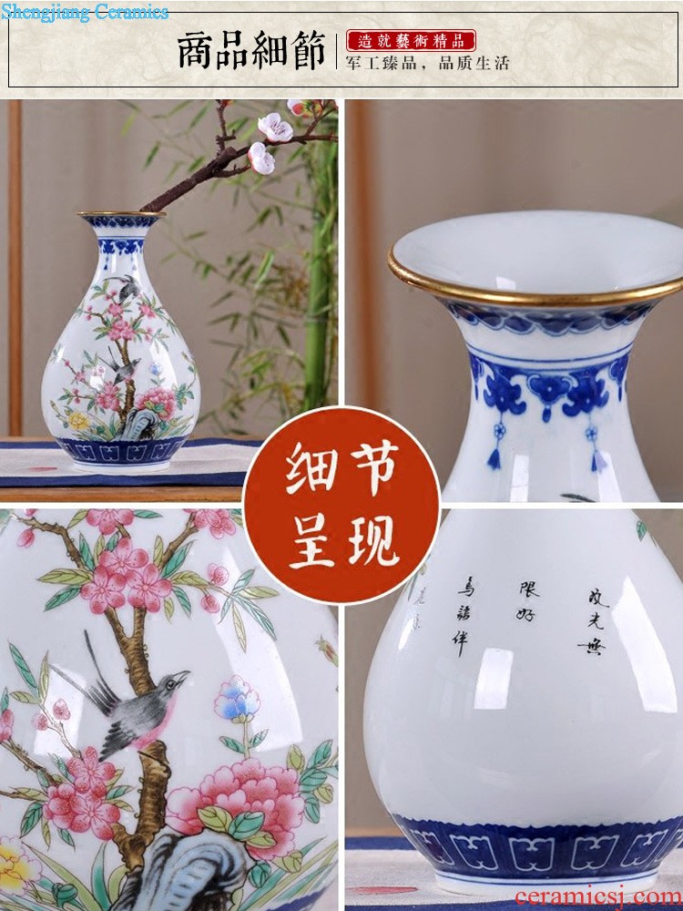 Jingdezhen ceramics lrene hand-painted scenery hang dish sat dish of blue and white porcelain decorative plates home furnishing articles in the living room