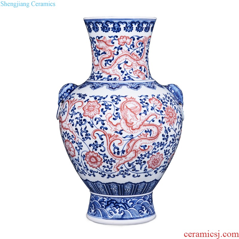 Jingdezhen ceramics archaize qing qianlong general canister to Chinese style living room TV ark home furnishing articles