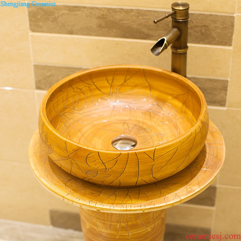 Koh larn, qi stage basin ceramic lavabo European marble bathroom art basin oval lavatory basin