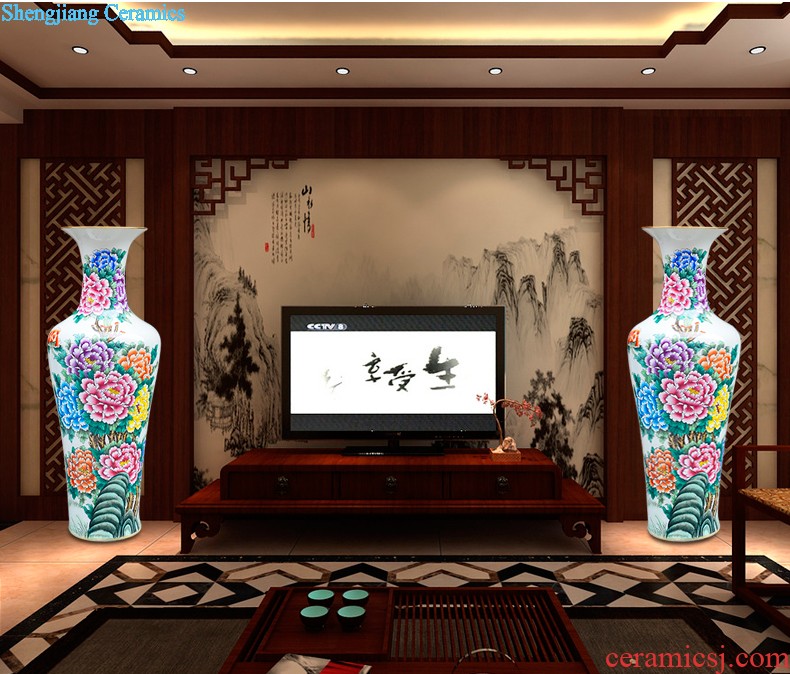 Sf25 jingdezhen ceramics of large vases, flower arrangement of modern Chinese style household sitting room adornment handicraft furnishing articles