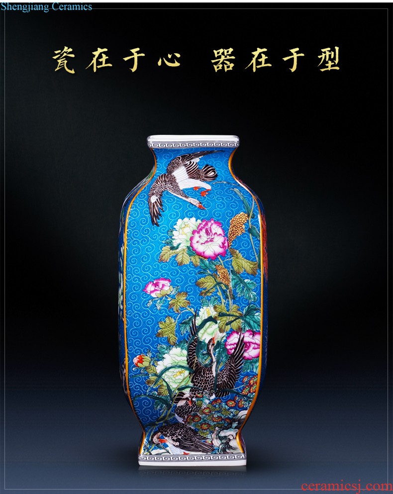 Hand-painted cornucopia of blue and white porcelain of jingdezhen ceramics feng shui plutus furnishing articles sitting room of new Chinese style household ornaments