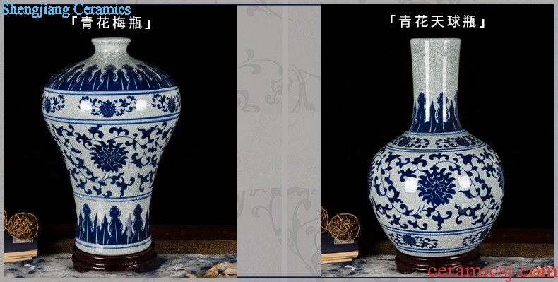 Aj207 jingdezhen ceramics European large vases, flower arranging TV ark adornment is placed large living room