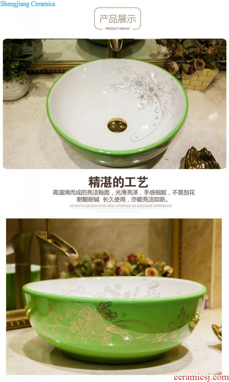 Koh larn lattice together more oval stage basin ceramic toilet lavabo that defend bath lavatory basin military art