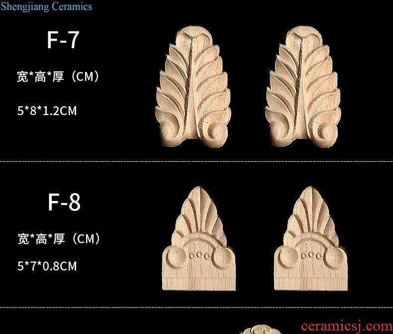 European-style wooden decals dongyang woodcarving solid wood decal round flowers custom piece of carve patterns or designs on woodwork decorative woodcarving disc Angle