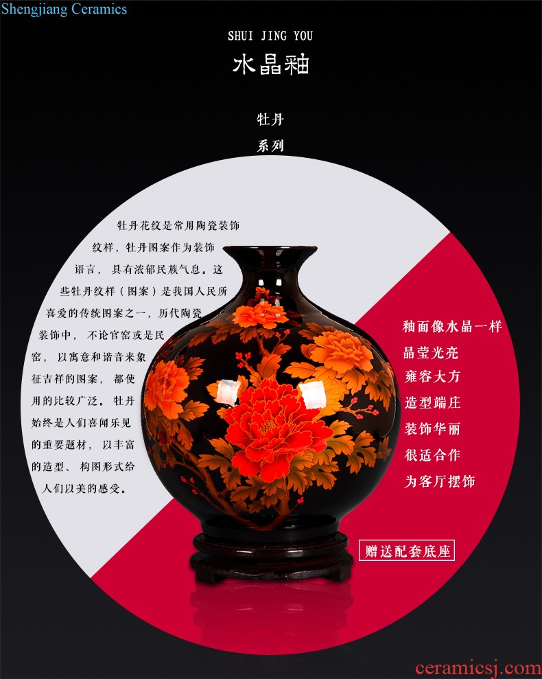 Jingdezhen ceramics large caddy a kilo is installed sealed with cover household storage jar pu-erh tea warehouse