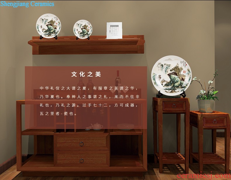 Jingdezhen ceramics hand-painted paint peony vases, flower arranging new Chinese style home sitting room adornment porch place