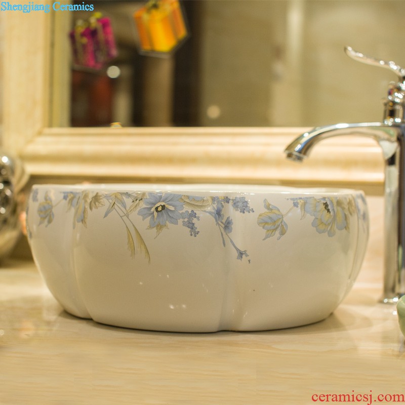 Koh larn, qi stage basin to jingdezhen ceramic lavabo that defend bath lavatory basin art Quietly elegant jasmine